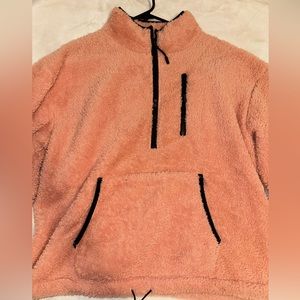 Pink Sherpa Pullover